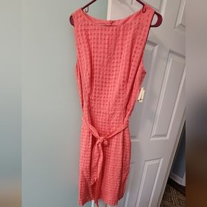 Anne Klein Coral sheath dress with belt